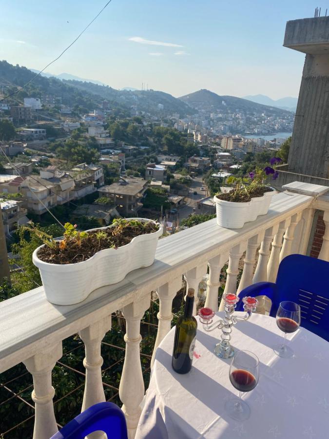 Vila Sinani Sarande Bagian luar foto